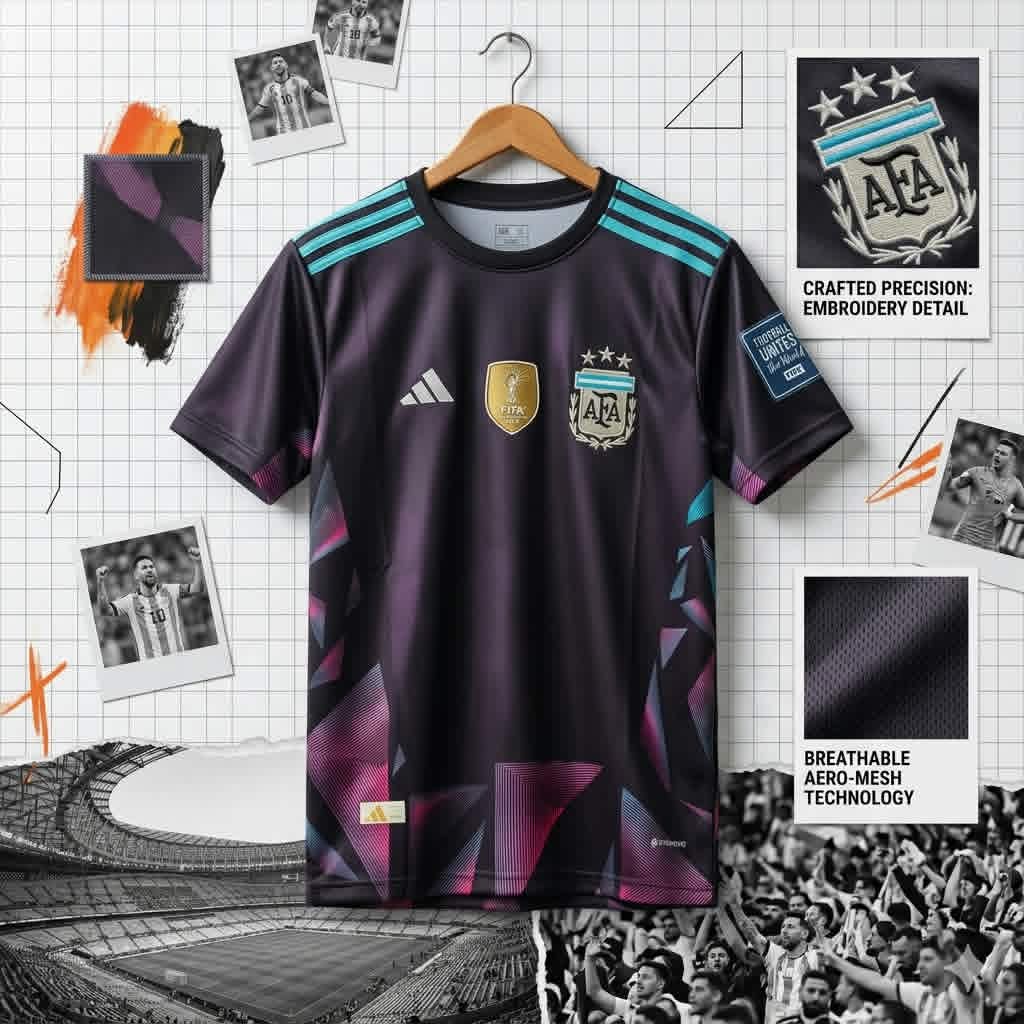 Argentina away kit concept campaign poster
