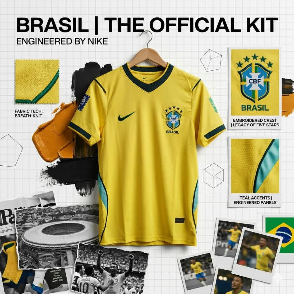 Brasil official kit concept campaign poster