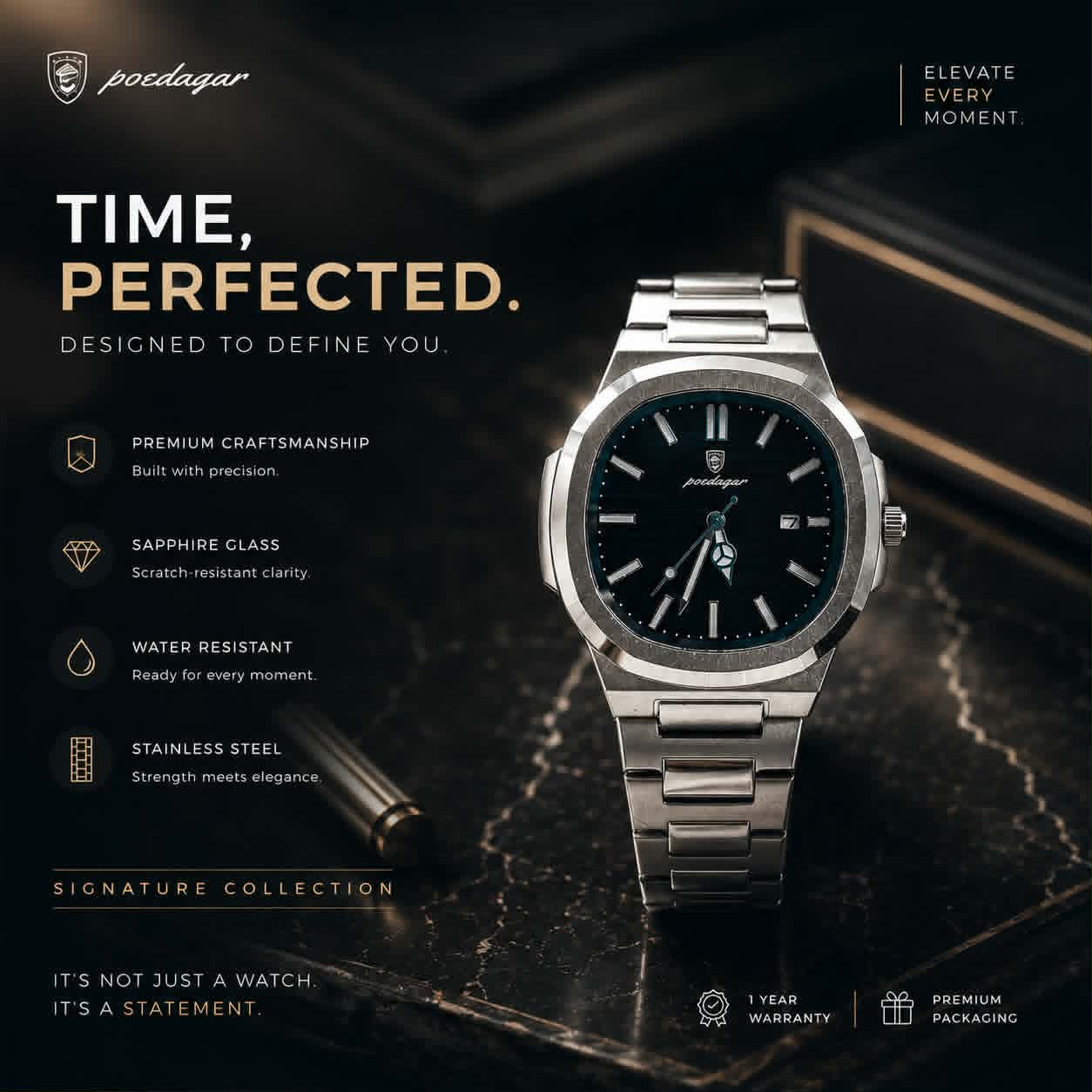 Poedagar signature watch campaign poster